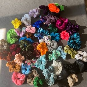 Big bundle of scrunchies and headbands